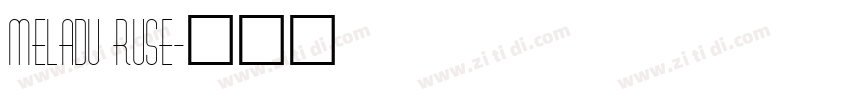 meladu ruse字体转换